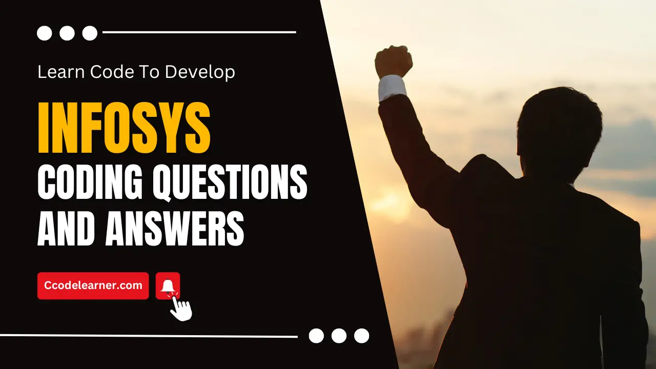 Infosys Coding Questions for specialist programmer