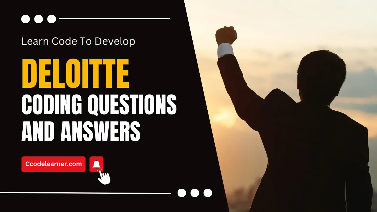 Deloitte Coding Questions with Answers