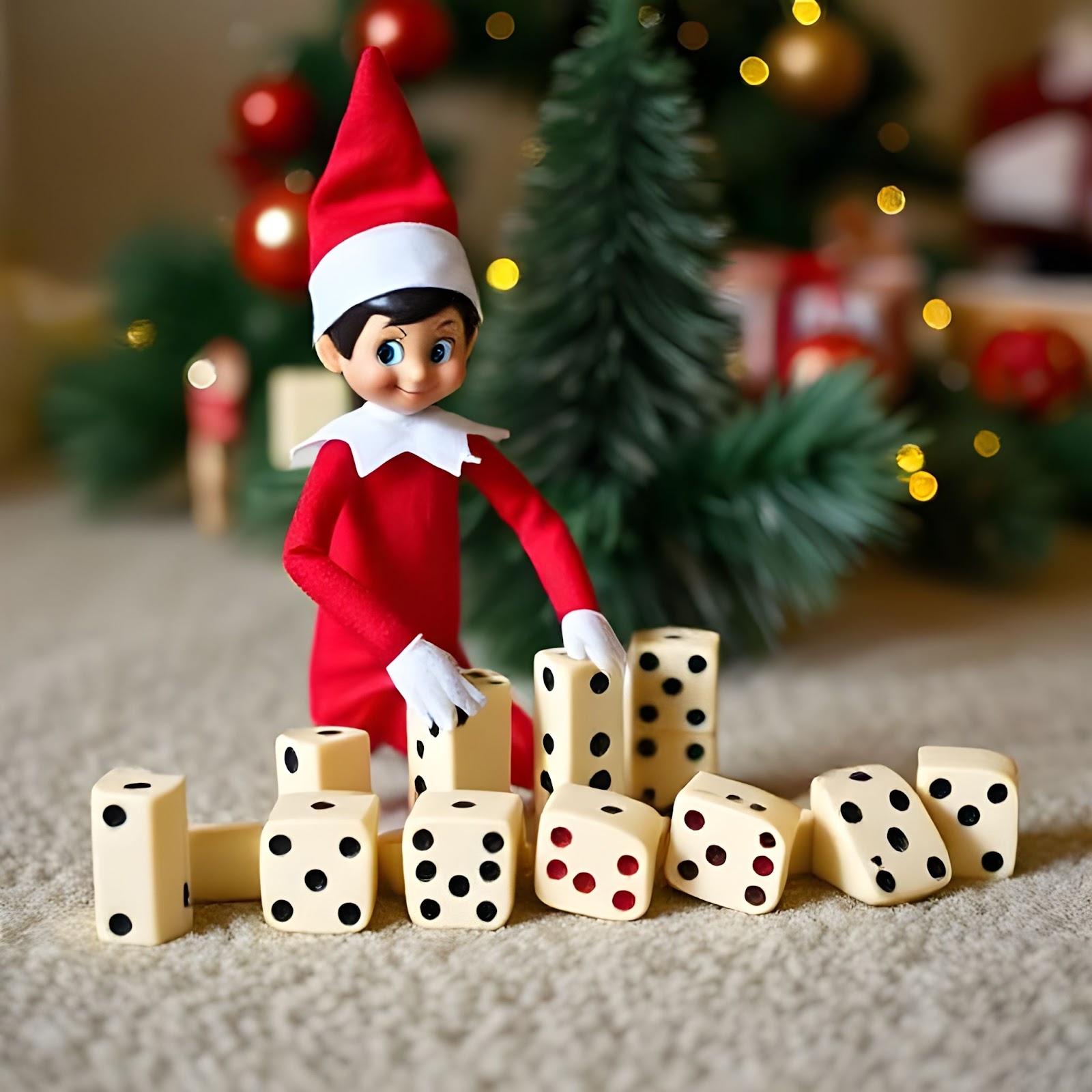 Elf Domino Effect -ELF ON THE SHELF IDEAS 24