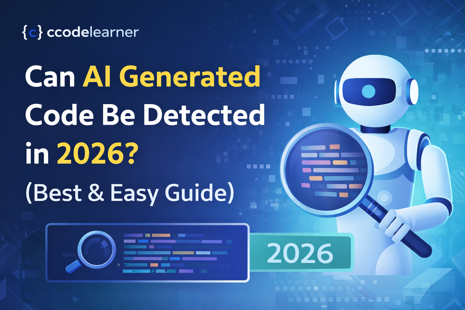 Can AI generated code be detected in 2026 using an AI code detector tool